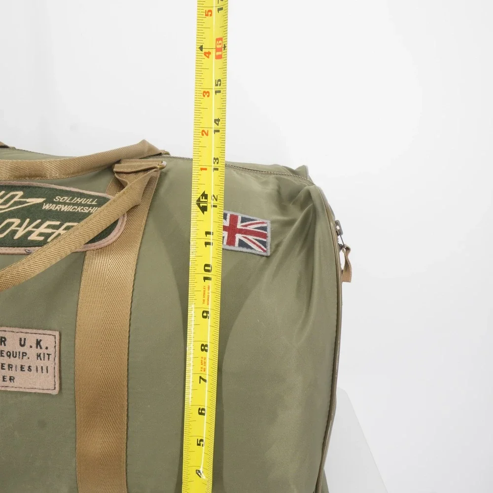 Red Canoe Land Rover Duffle Bag Large Olive Green Heritage Travel Weekender